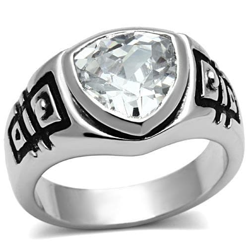 Brass CZ Trillion Tribal Men's Ring | The Stainless Jewelry