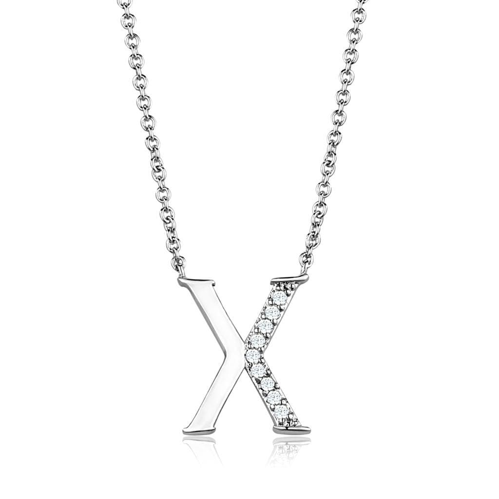 Brass Letter X Initial Pendant | The Stainless Jewelry