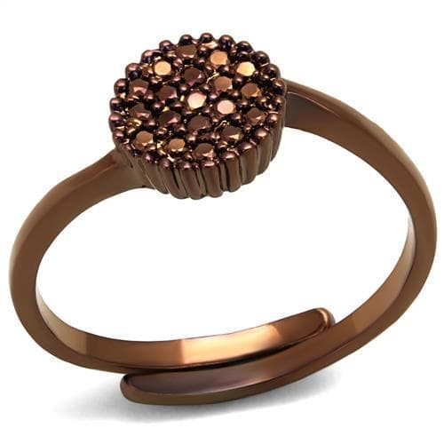 Brass Ball Pavé Dome Ring | The Stainless Jewelry
