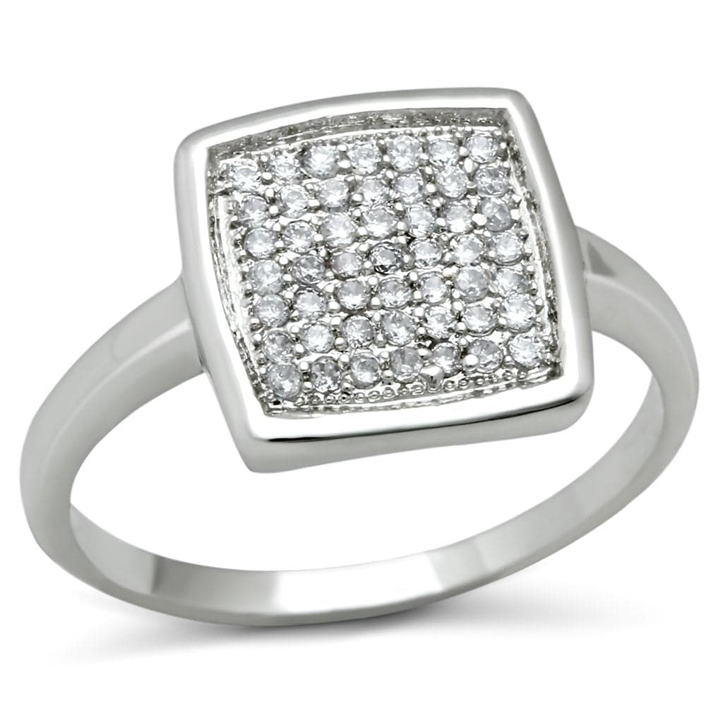 Brass Square Cluster Ring | The Stainless Jewelry