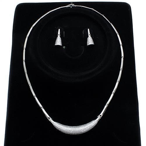 Brass Minimalist Omega Neckwire Drop Set | The Stainless Jewelry