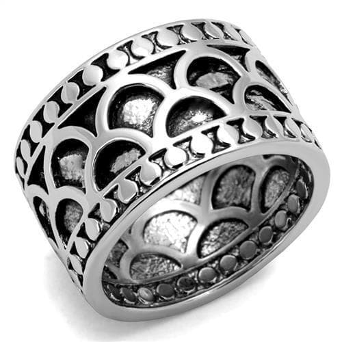Brass Filigree Scallop Wide Dome Ring | The Stainless Jewelry