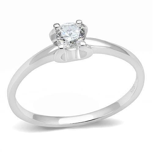 Sterling Silver Solitaire Prong Ring | The Stainless Jewelry