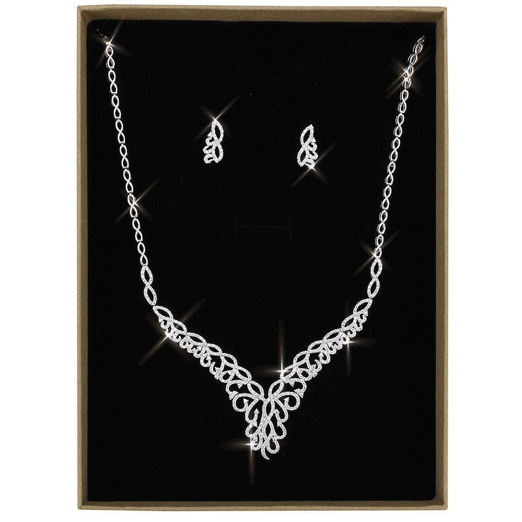 Brass CZ Celtic Knot Cascade Set | The Stainless Jewelry
