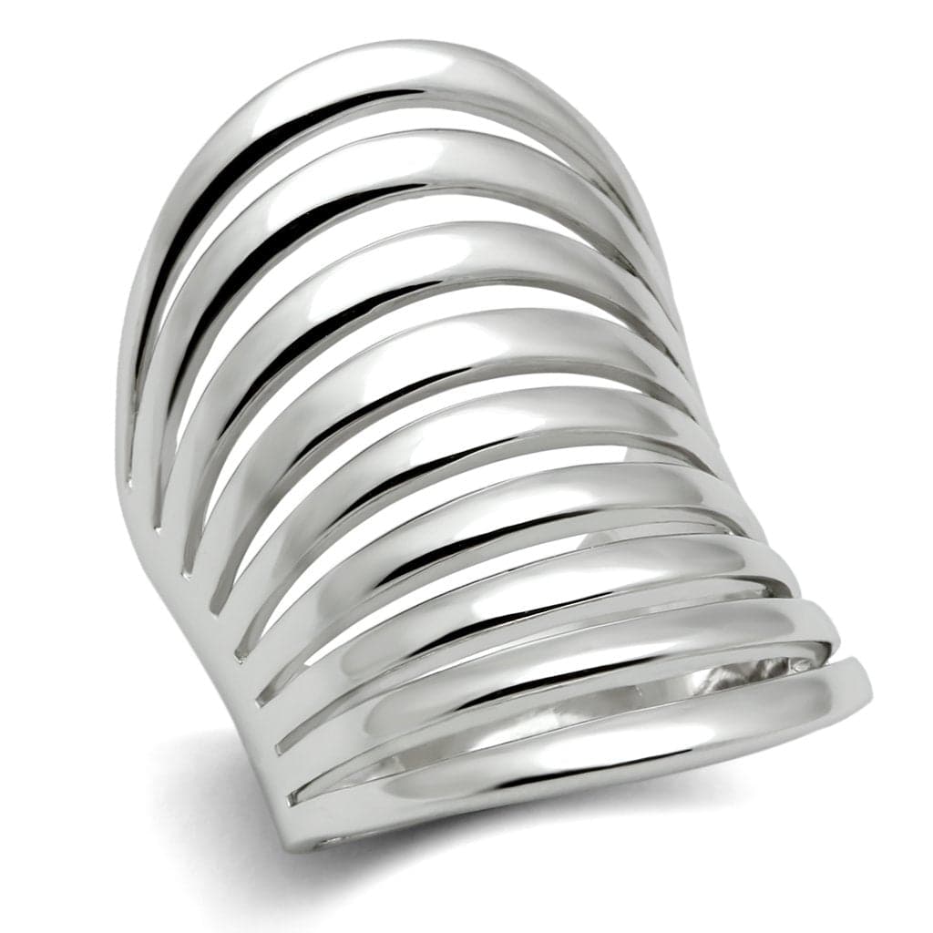 Brass Polished Multi-Band Wide Stack Ring | The Stainless Jewelry