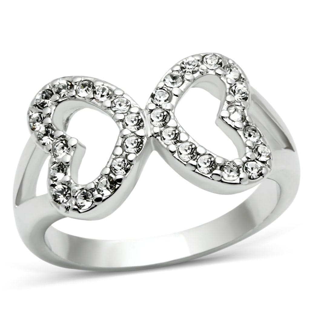 Brass CZ Pave Infinity Symbol Ring | The Stainless Jewelry