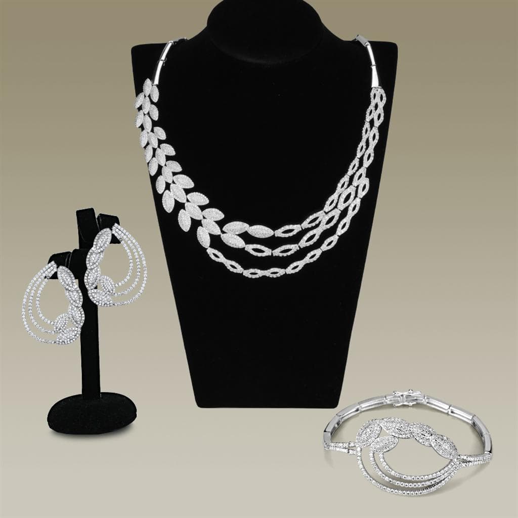 Brass Twisted Wave Band Jewelry Set | The Stainless Jewelry