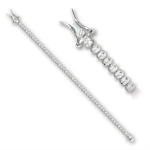 Brass CZ Round Graduated Lariat Ring | The Stainless Jewelry