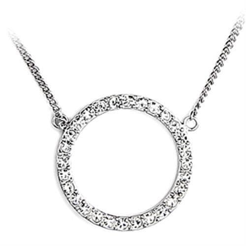 Brass CZ Round Open Circle Filigree Pendant
