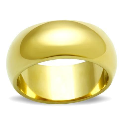 Brass Gold Polished Extra Wide Dome Band Ring