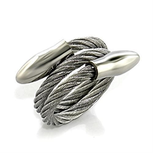 Stainless Steel Silver Cable Wire Knot Ring