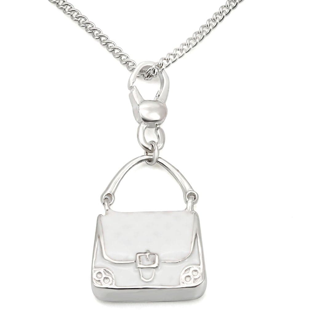 Sterling Silver Polished Handbag Purse Charm Pendant