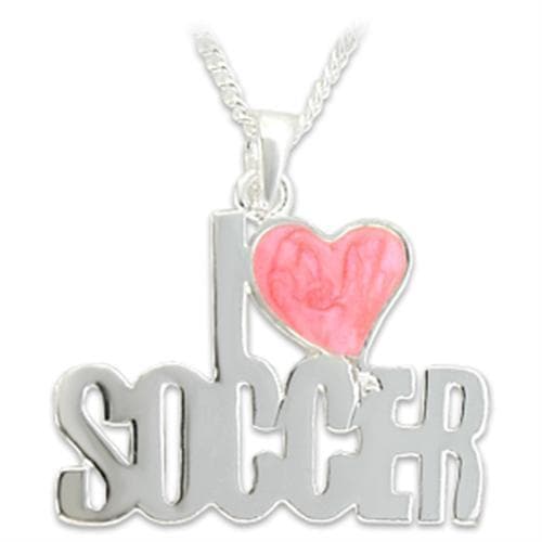 Brass I Love Soccer Charm Pendant | The Stainless Jewelry