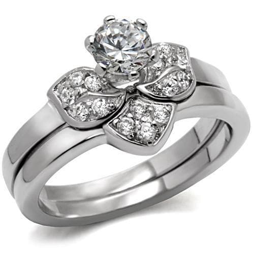 Sterling Silver Round Bridal Ring | The Stainless Jewelry