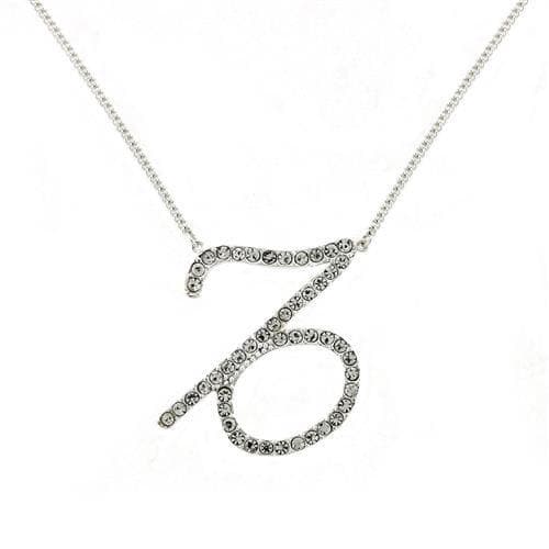 Brass CZ Capricorn Symbol Pendant | The Stainless Jewelry