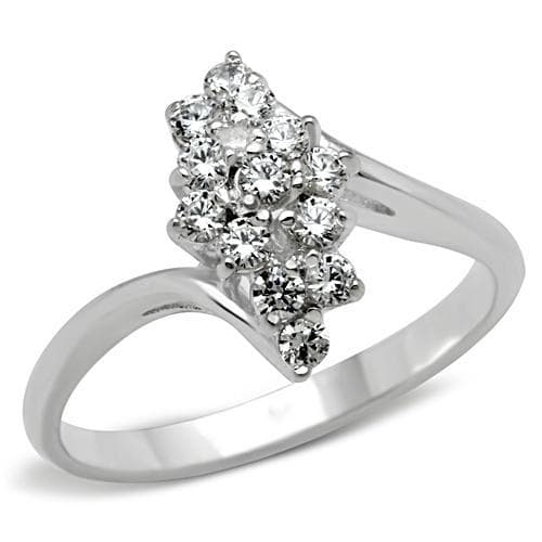 Sterling Silver CZ Star Flower Ring | The Stainless Jewelry
