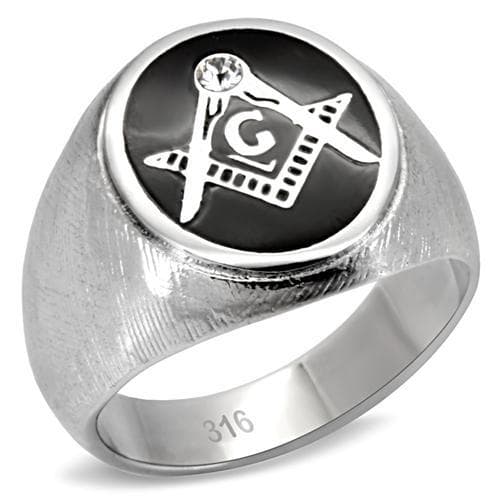 Stainless Steel Masonic Round Ring | The Stainless Jewelry