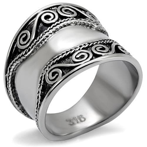 Stainless Steel Celtic Spiral Dome Ring | The Stainless Jewelry