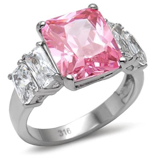 Stainless Steel Rose CZ Ring Rose | The Stainless Jewelry