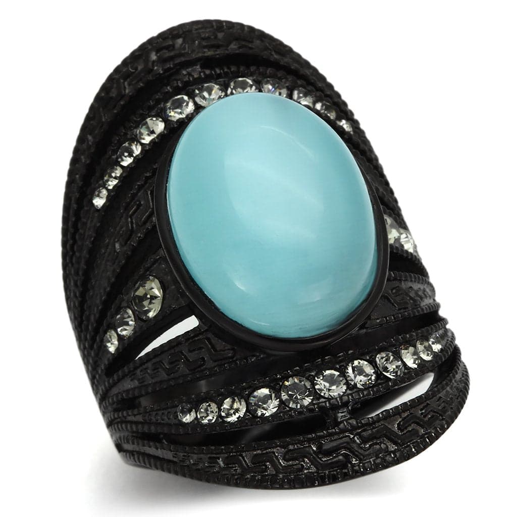 Stainless Steel Oval Cabochon Ring | The Stainless Jewelry