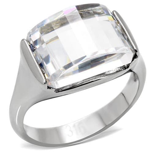 Stainless Steel Cushion Rectangle Ring | The Stainless Jewelry