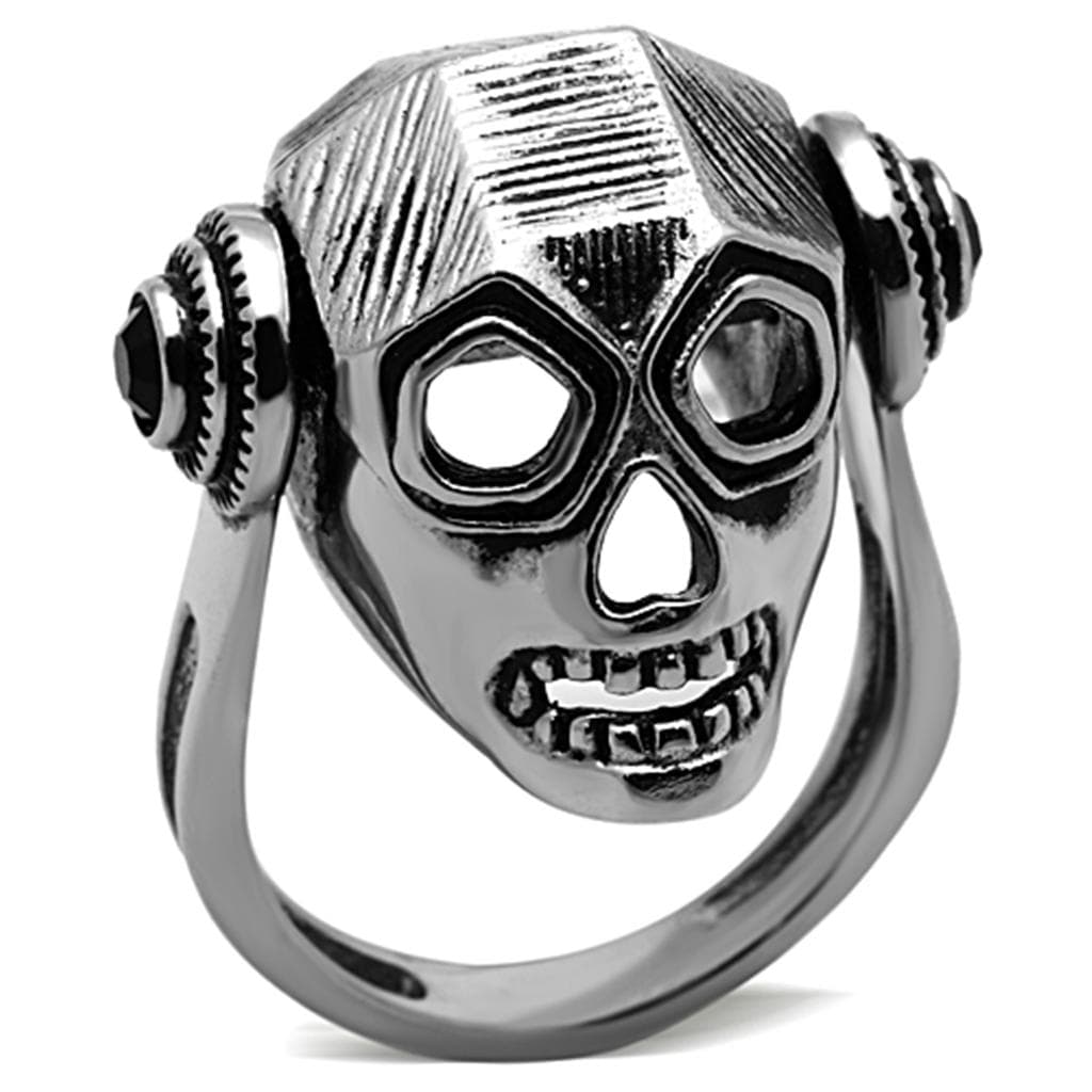 Stainless Steel Skull Eyed Band Ring | The Stainless Jewelry