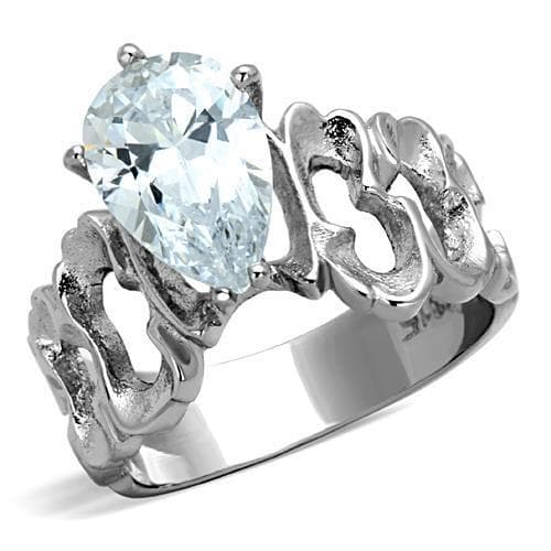 Stainless Steel Round Knot Bypass Ring | The Stainless Jewelry