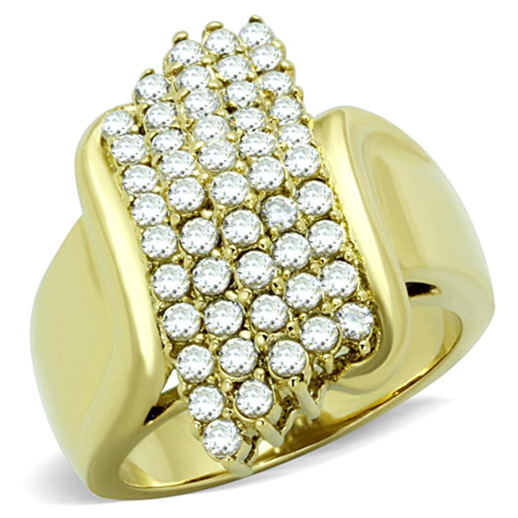 Stainless Steel CZ Pavé Signet Ring | The Stainless Jewelry