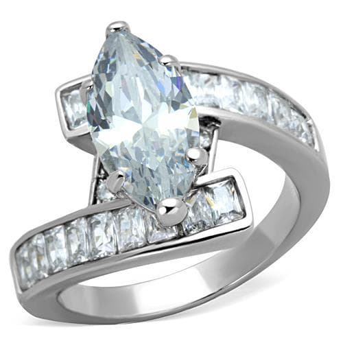 Stainless Steel Pear Baguette Wing Ring | The Stainless Jewelry