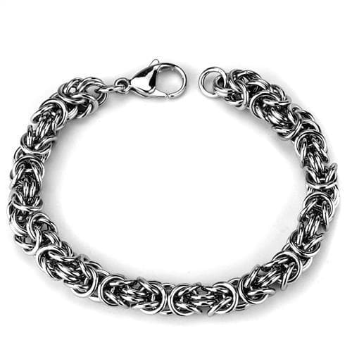 Stainless Steel Byzantine Chain Link Bracelet