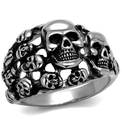 Stainless Steel Multi Skull Dome Ring | The Stainless Jewelry