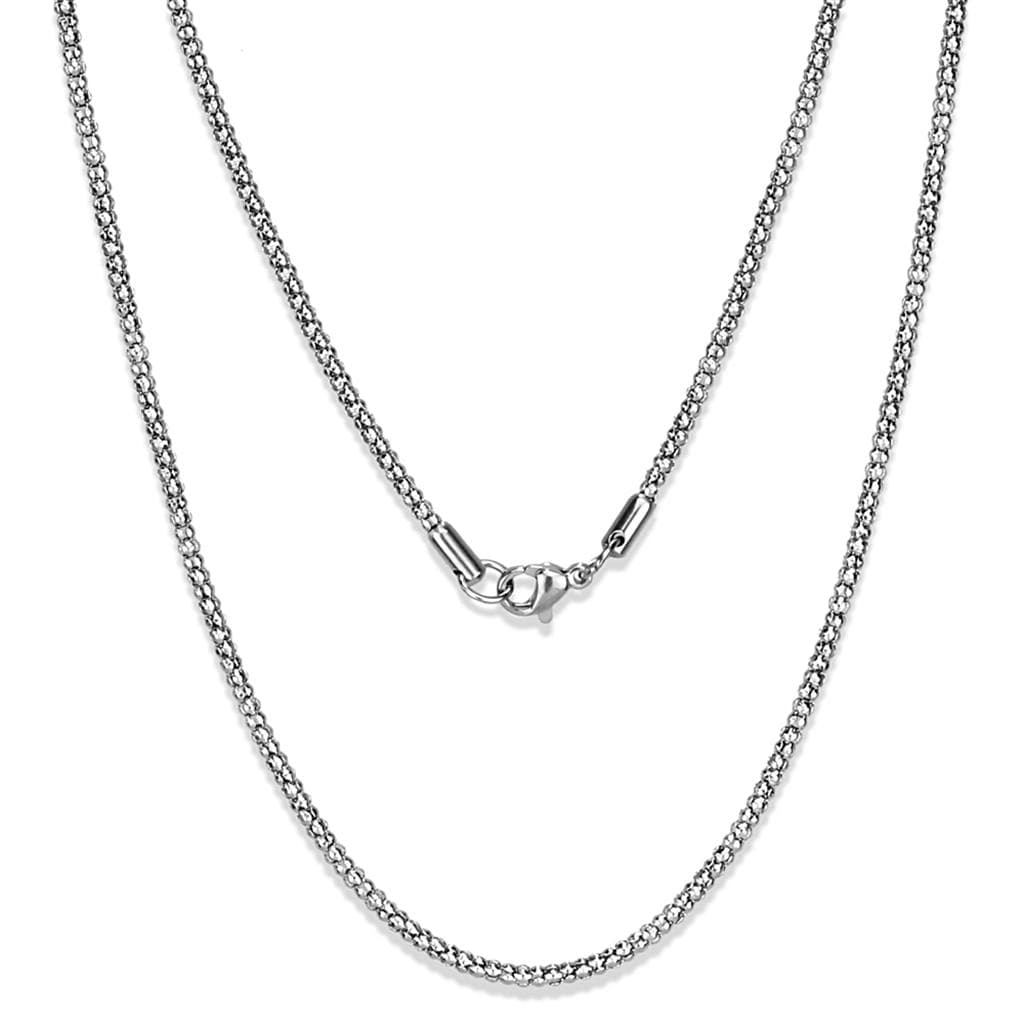 Stainless Steel Silver Rolo Necklace | The Stainless Jewelry