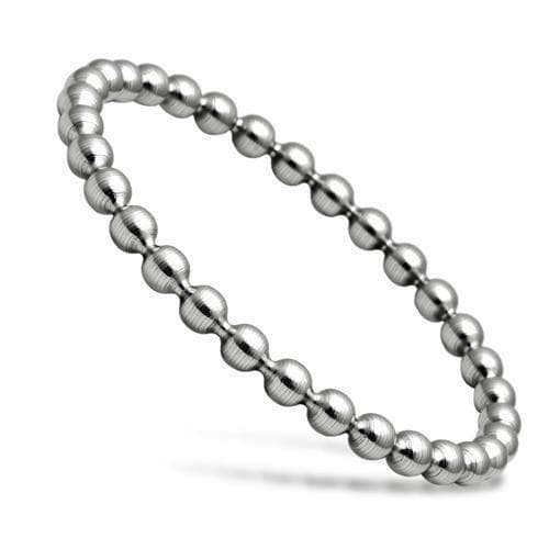 Stainless Steel Silver Polished Ball Bead Necklace Chain Bracelet