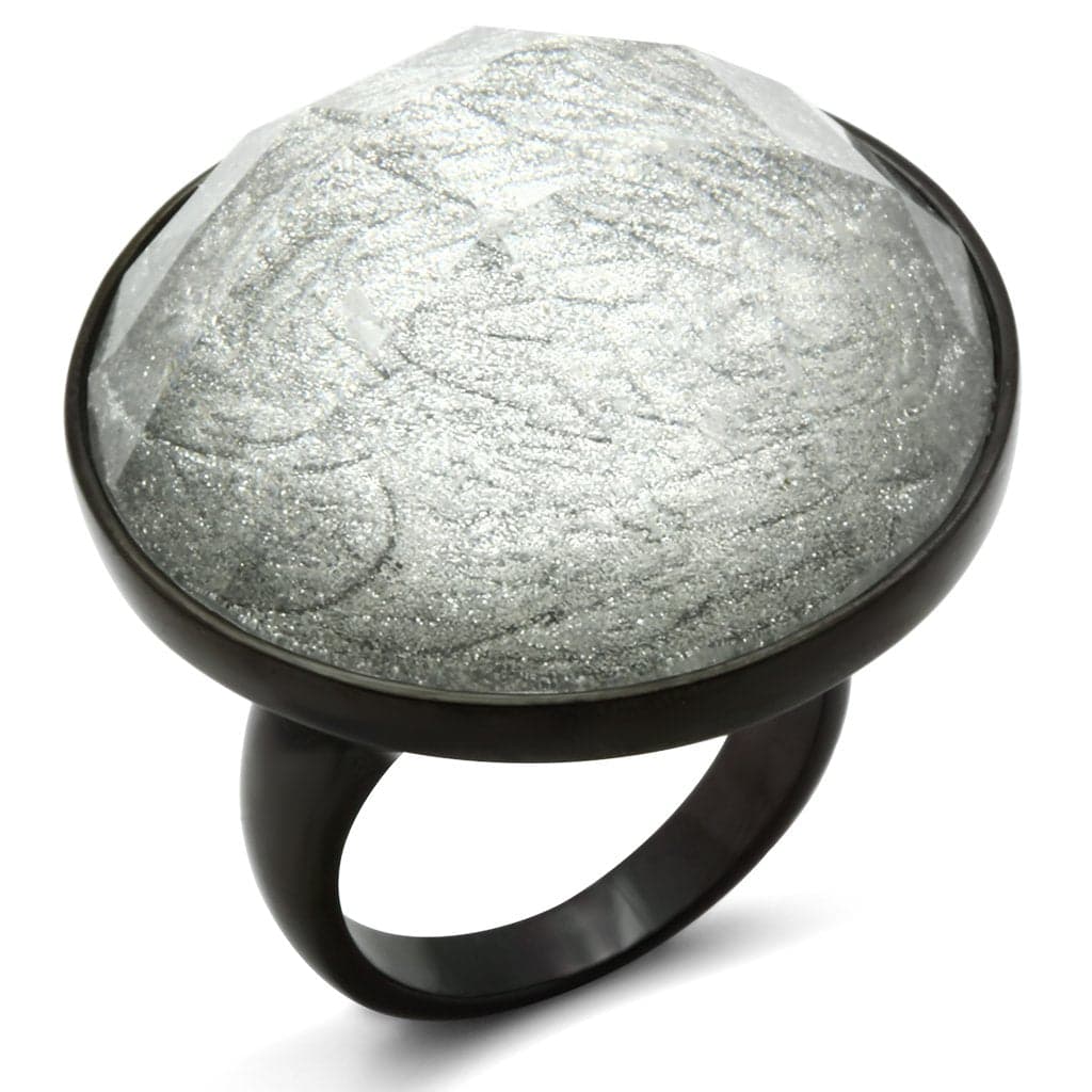 Brass Purple Enamel Band Ring | The Stainless Jewelry