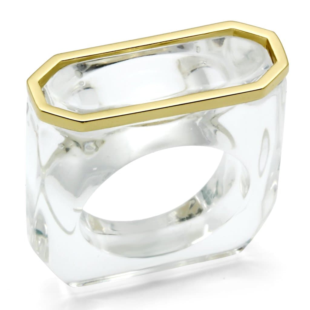 Brass Citrine Accent Ring | The Stainless Jewelry