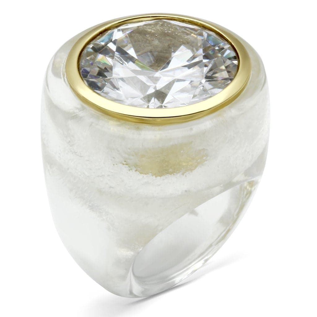 Brass Modern Cushion Ring | The Stainless Jewelry