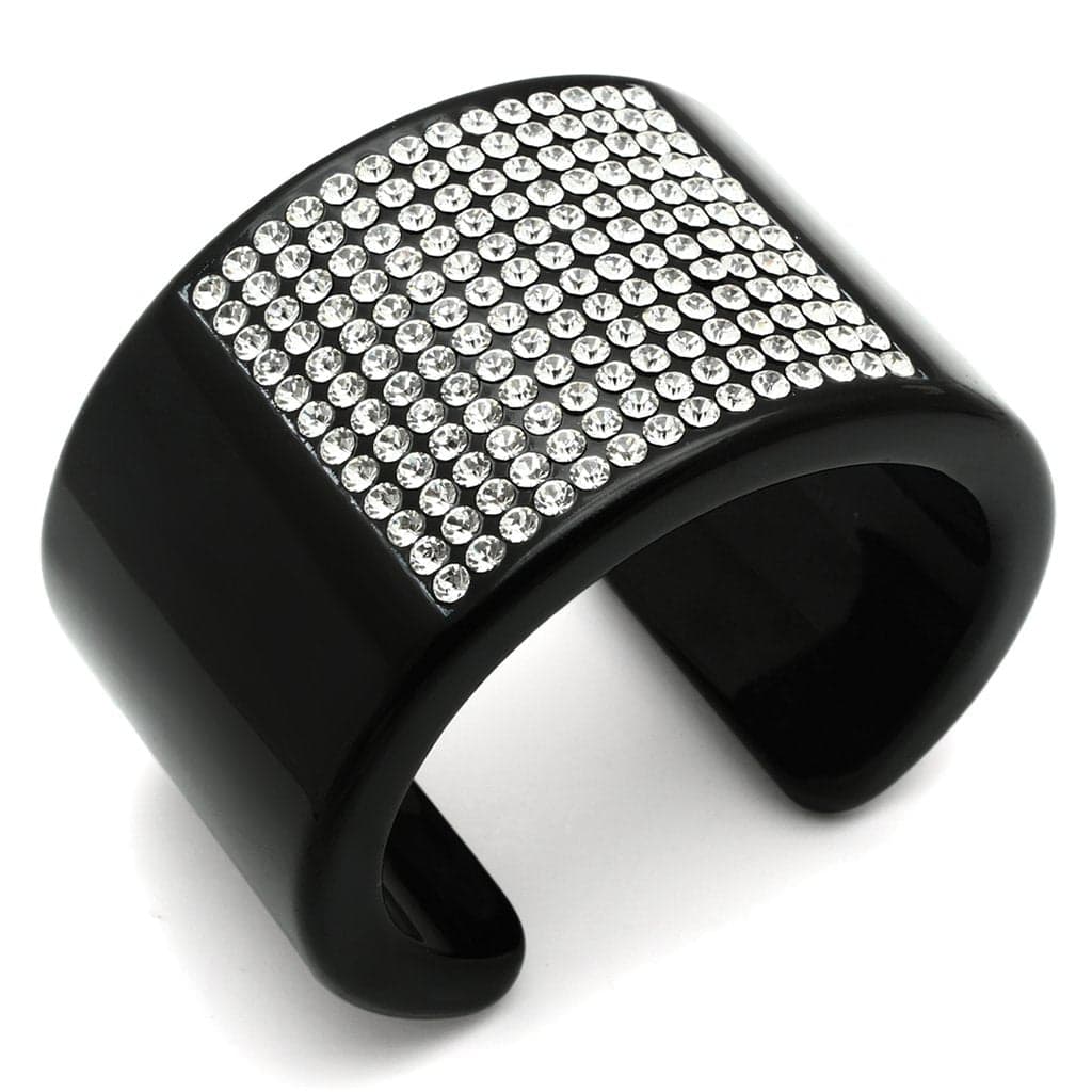 Resin Cream Studded Bangle | The Stainless Jewelry