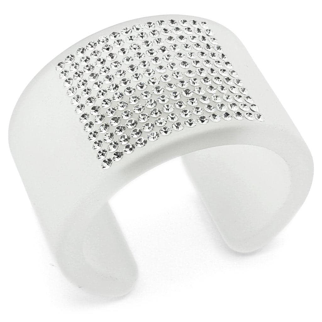 Resin Black Studded Bangle | The Stainless Jewelry