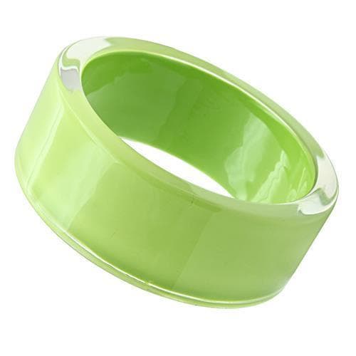 Resin Lime Enamel Bangle | The Stainless Jewelry