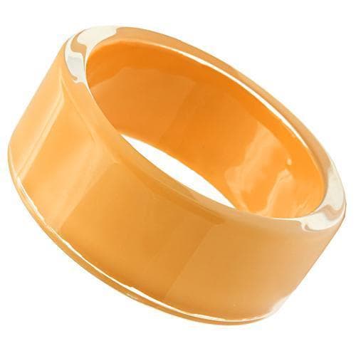 Resin Orange Enamel Bangle | The Stainless Jewelry