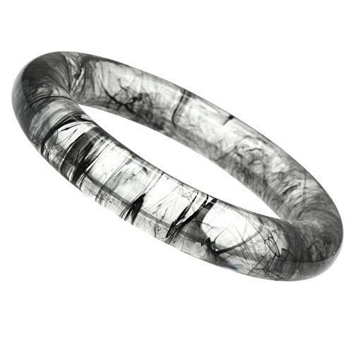 Resin Blue Enamel Bangle | The Stainless Jewelry