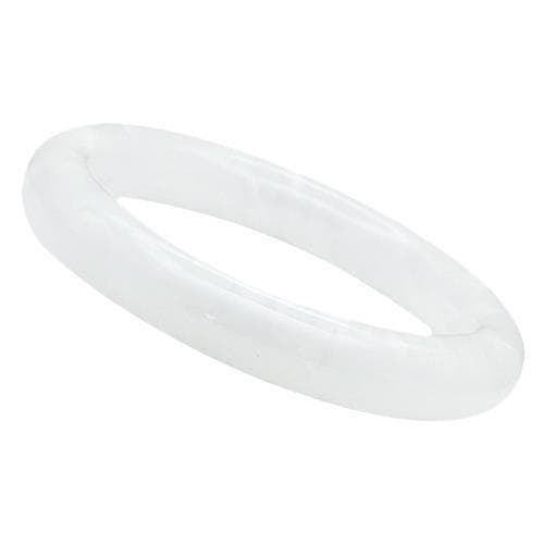 Resin White Marble Bangle Bracelet | The Stainless Jewelry